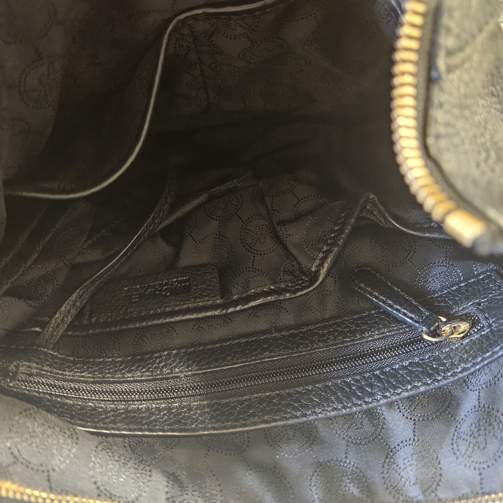 Michael Kors Black Leather Hobo Bag - Picture 7 of 9